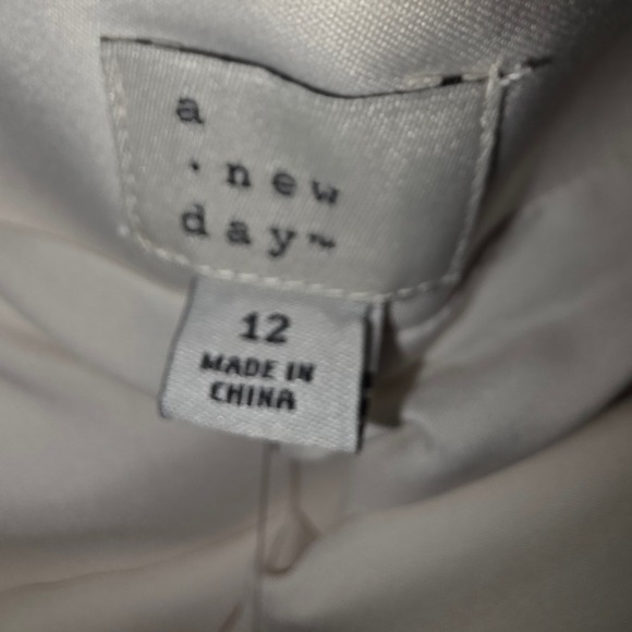 A New Day Womens Cream High Waisted Mini Skirt Size 12 018 05 2886 NEW - Picture 4 of 6